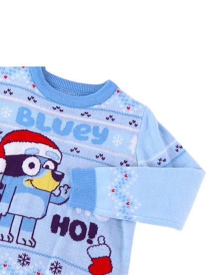 Bluey Strickpullover - Weihnachtspullover Gr. 98 - 116 cm