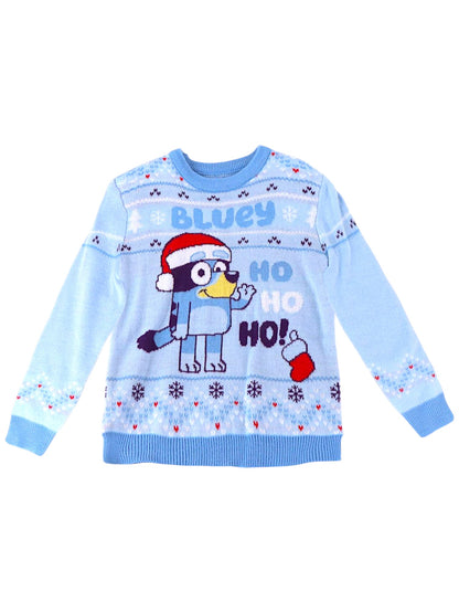 Bluey Strickpullover - Weihnachtspullover Gr. 98 - 116 cm