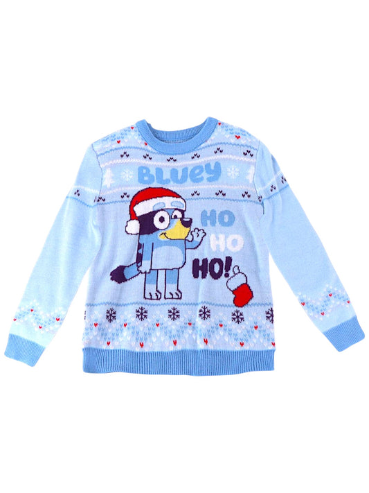 Bluey Strickpullover - Weihnachtspullover Gr. 98 - 116 cm