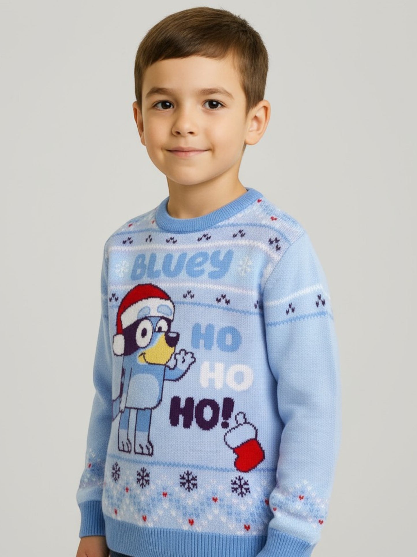 Bluey Strickpullover - Weihnachtspullover Gr. 98 - 116 cm