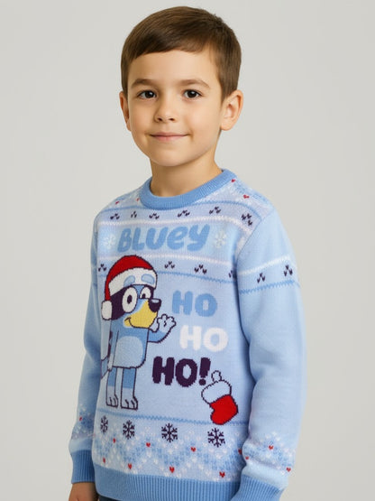 Bluey Strickpullover - Weihnachtspullover Gr. 98 - 116 cm