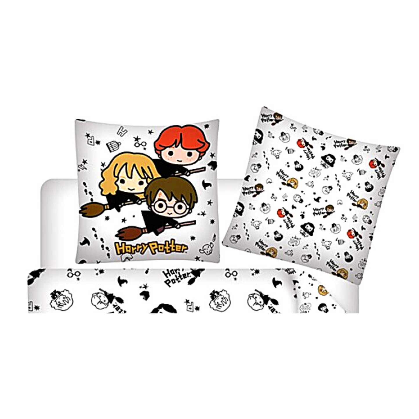 Harry Potter Kinderbettwäsche Set 2-tlg. im Cartoon Stil 135-140 x 200 cm