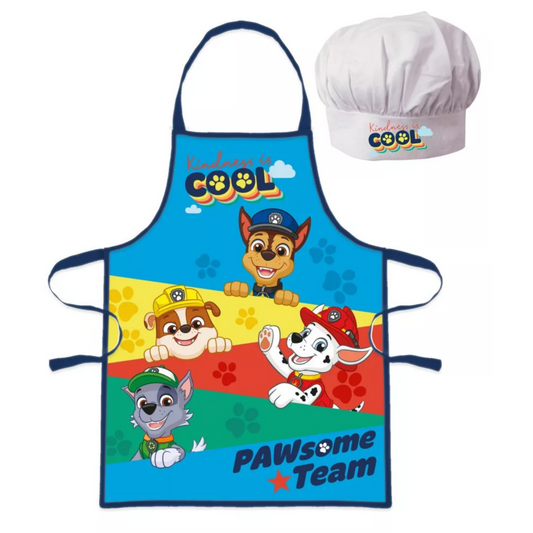 Paw Patrol Kochschürze Set mit Chefmütze