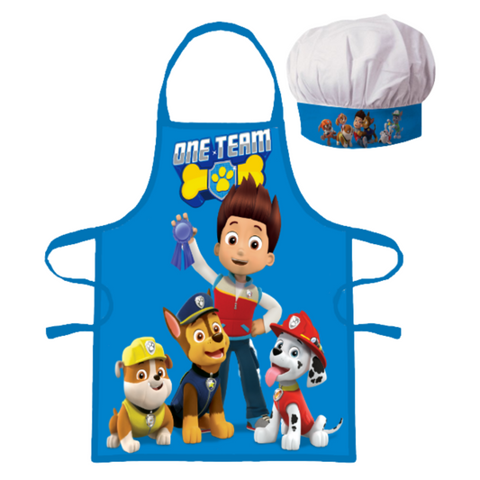 Paw Patrol Kochschürze Set mit Kochmütze - Ryder & die Helfer
