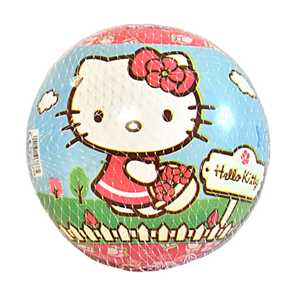 Hello Kitty 3-teiliges Strandset mit Badeponcho Ball und Rucksack