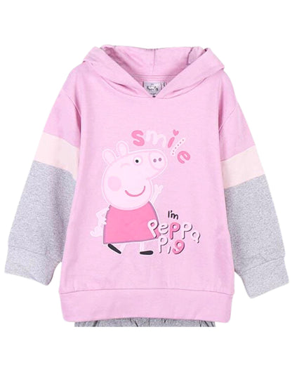 3tlg.Jogginganzug Peppa Pig Hoodie + 2 Hosen