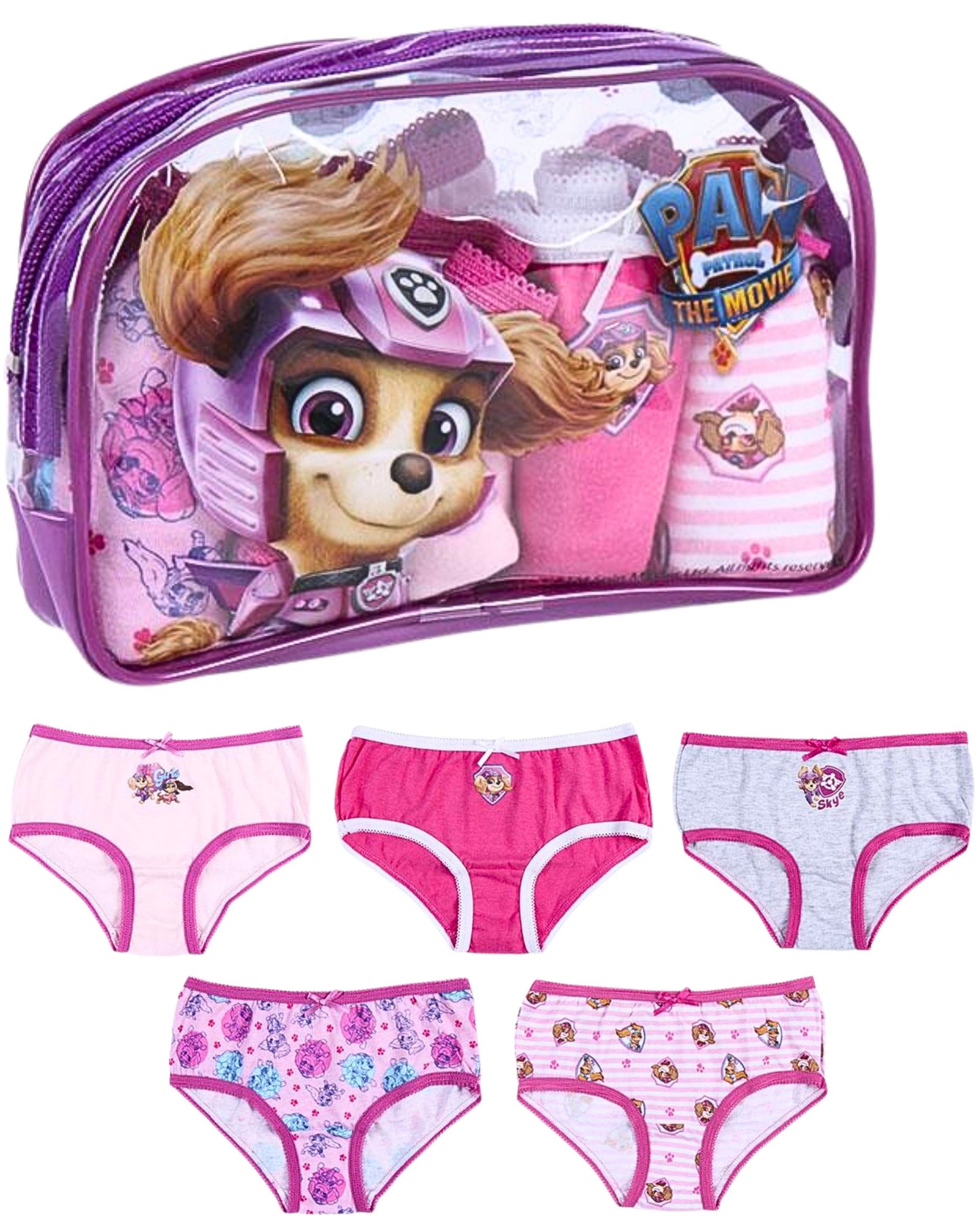 Paw Patrol Slip 5-er Pack im Kulturbeutel
