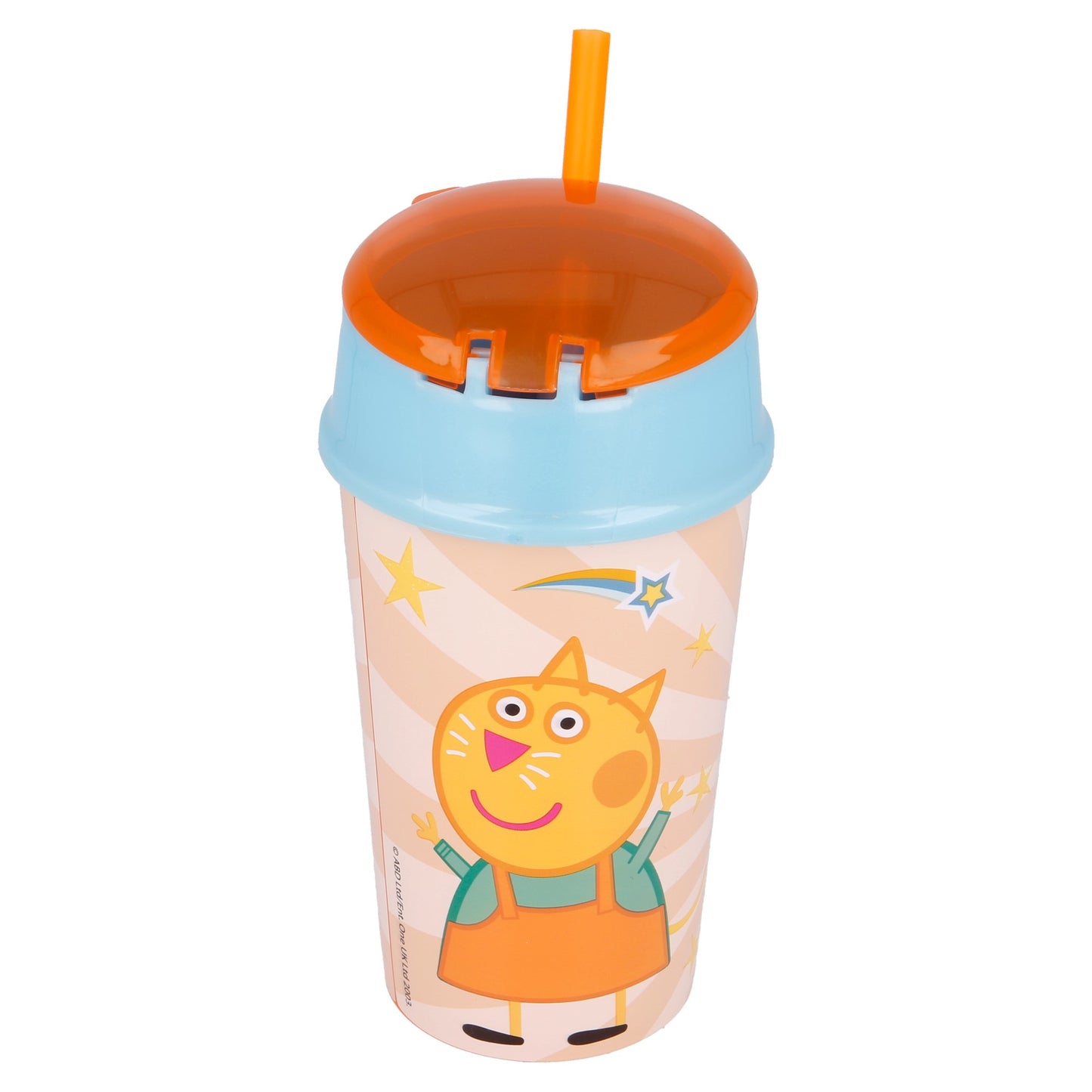 Peppa Pig 2 in 1 Trinkbecher 400 ml mit integriertem Snackfach