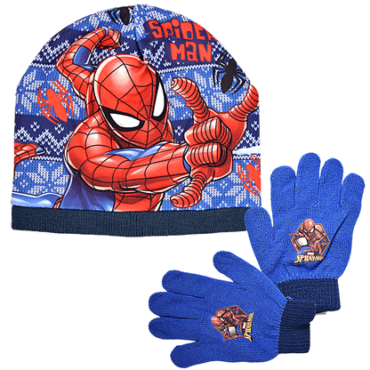Spider-Man Set Mütze & Handschuhe für Jungen