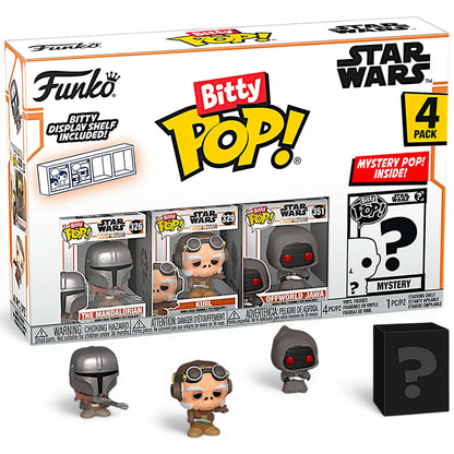 Funko Spielfigur Bitty POP! Star Wars Mandalorian 4er-Pack zum sammeln