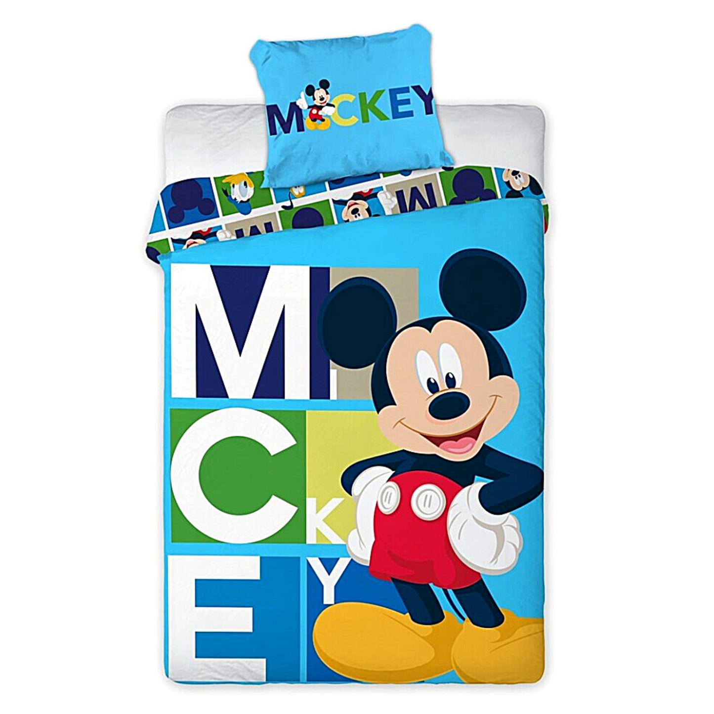 Mickey Mouse Kinderbettwäsche Set 2-tlg. 135-140 x 200 cm