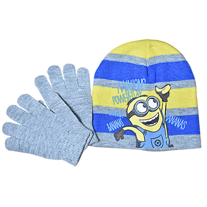 Minions Set Beanie-Mütze & Handschuhe