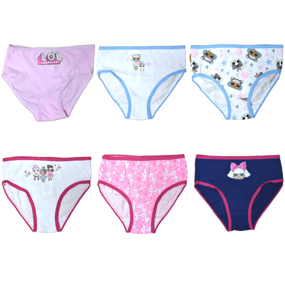 L.O.L. Unterhose 6-er Pack für Mädchen