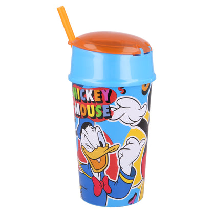 Mickey Mouse 2 in 1 Trinkbecher 400 ml mit integriertem Snackfach