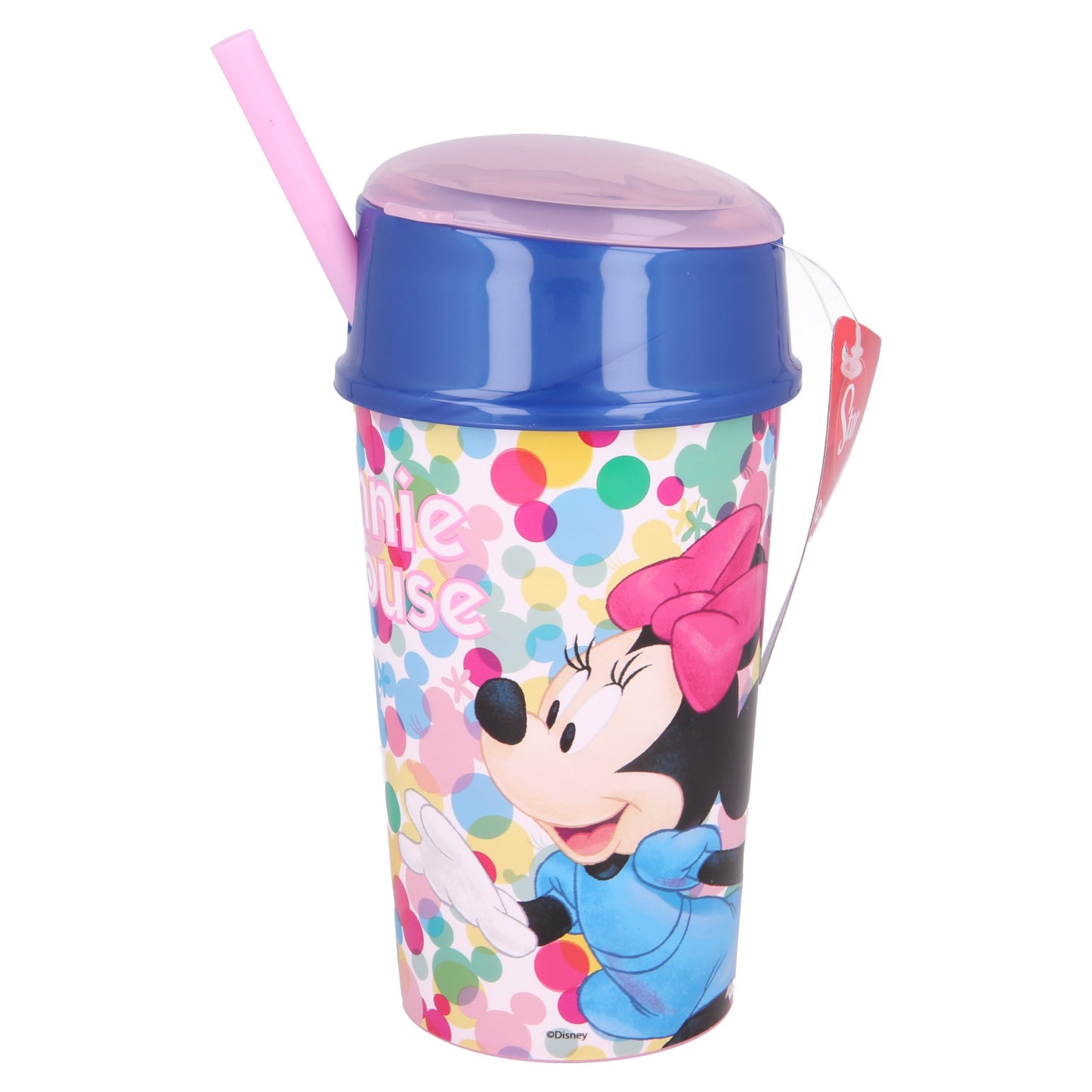 Minnie Mouse 2 in 1 Trinkbecher 400 ml mit integriertem Snackfach