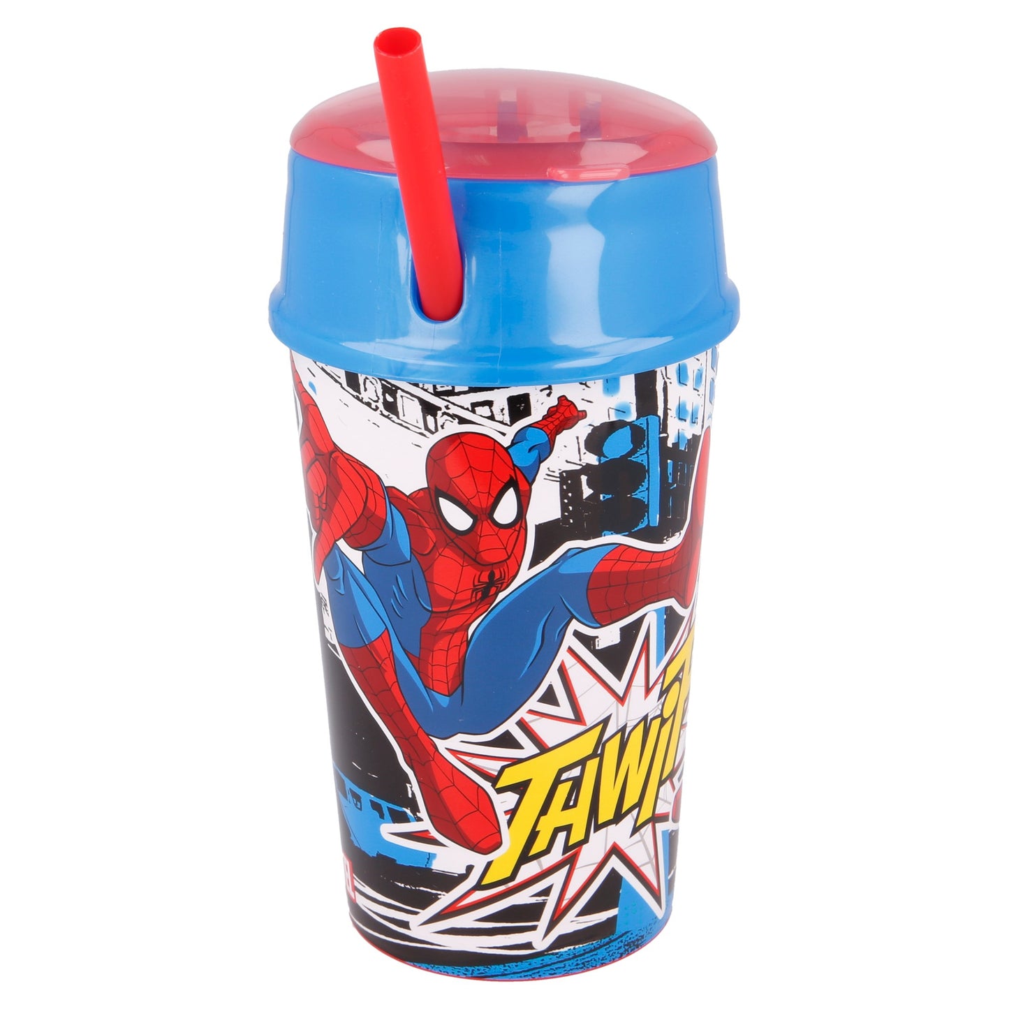 Spider-Man 2 in 1 Trinkbecher 400 ml mit integriertem Snackfach