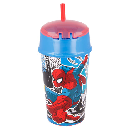 Spider-Man 2 in 1 Trinkbecher 400 ml mit integriertem Snackfach