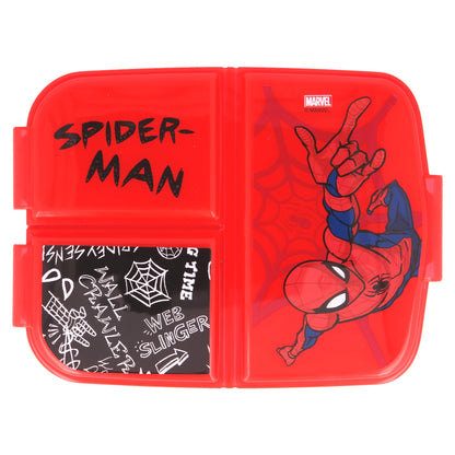 Spider-Man Brotdose mit 3-Fach-Unterteilung