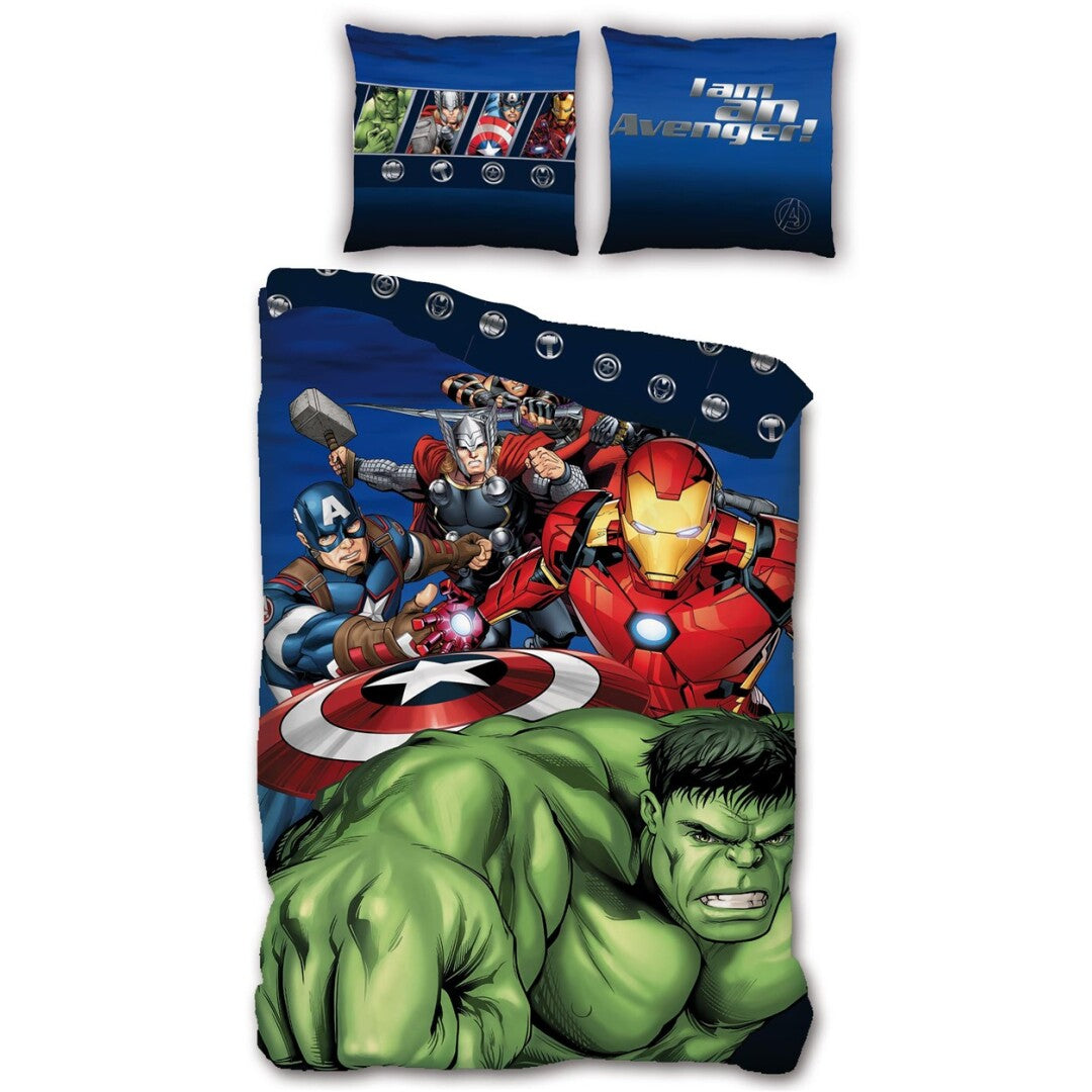 Avengers Wende-Kinderbettwäsche Set 2-tlg. 135-140 x 200 cm