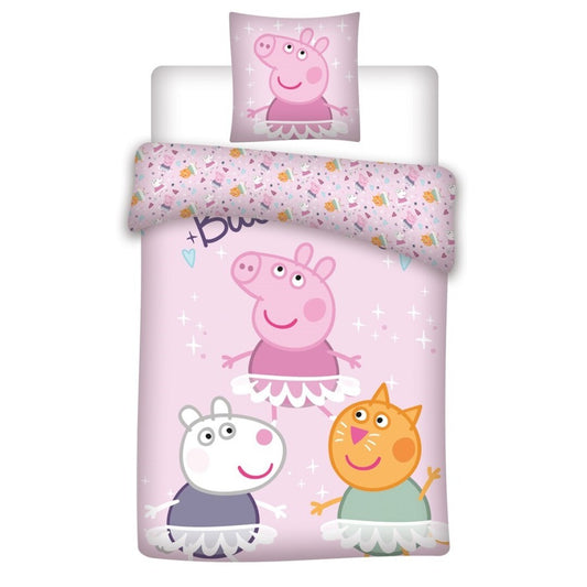 Peppa Pig Kinderbettwäsche Set 2-tlg. 135-140 x 200 cm