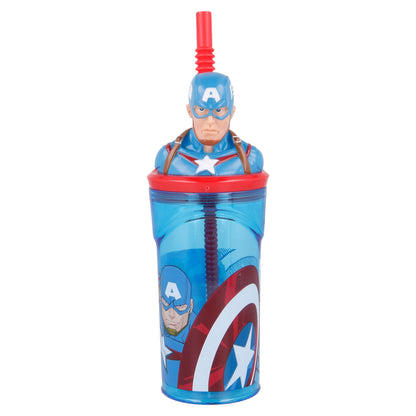 Captain America Kinderbecher 360 ml mit 3-D Figur