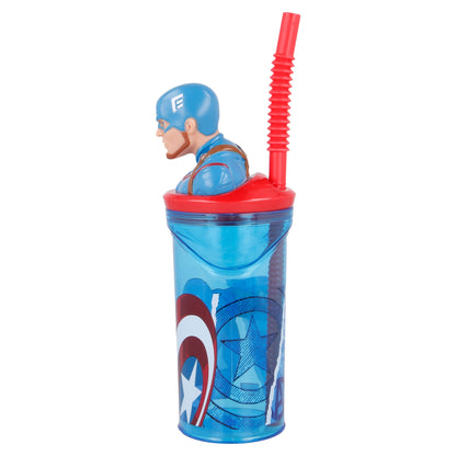 Captain America Kinderbecher 360 ml mit 3-D Figur