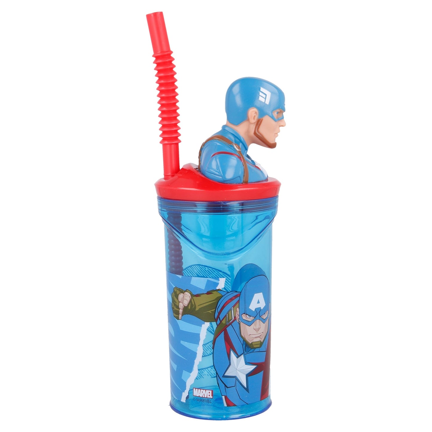 Captain America Kinderbecher 360 ml mit 3-D Figur
