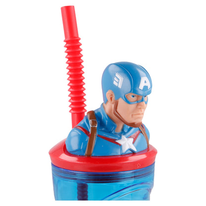 Captain America Kinderbecher 360 ml mit 3-D Figur