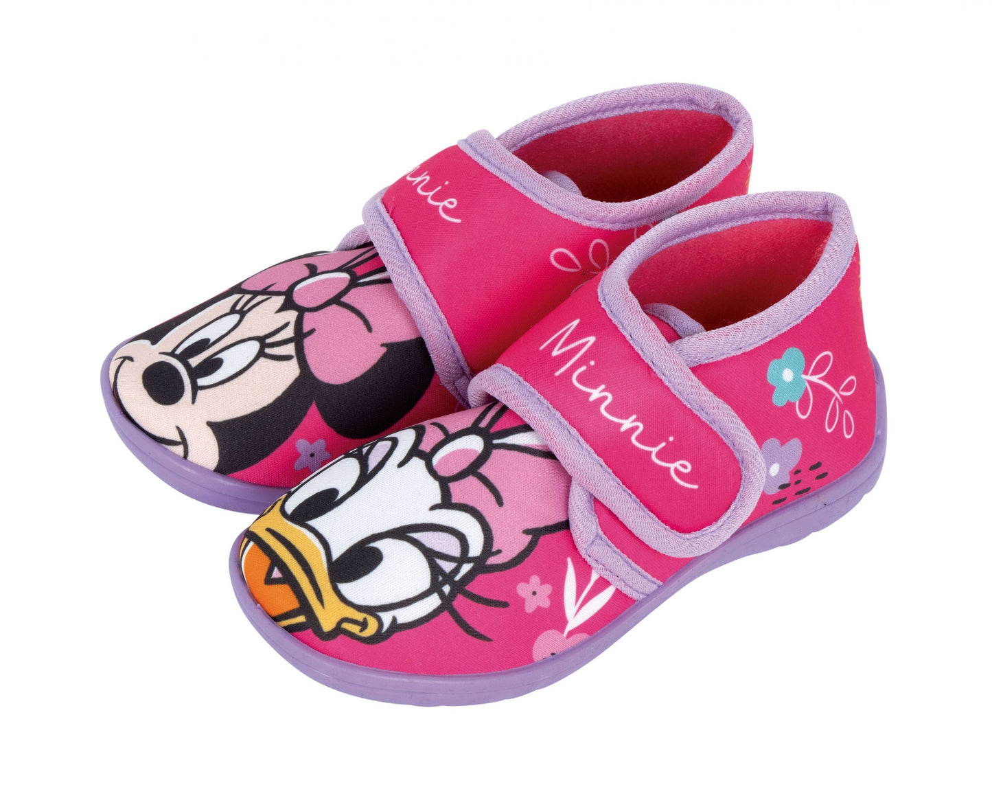 Hausschuhe Minnie Mouse & Daisy mit Klettverschluss Gr. 22-27