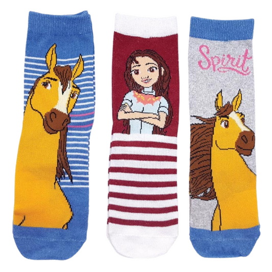 Spirit Riding Free Kindersocken 3er - Pack Gr. 23-26