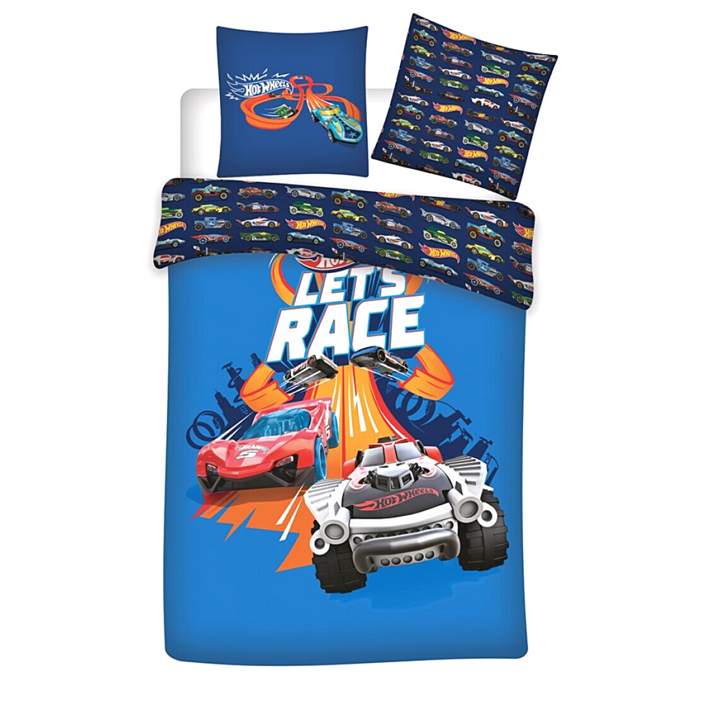 Hotwheels Kinderbettwäsche Set 2-tlg. 135-140x200 cm