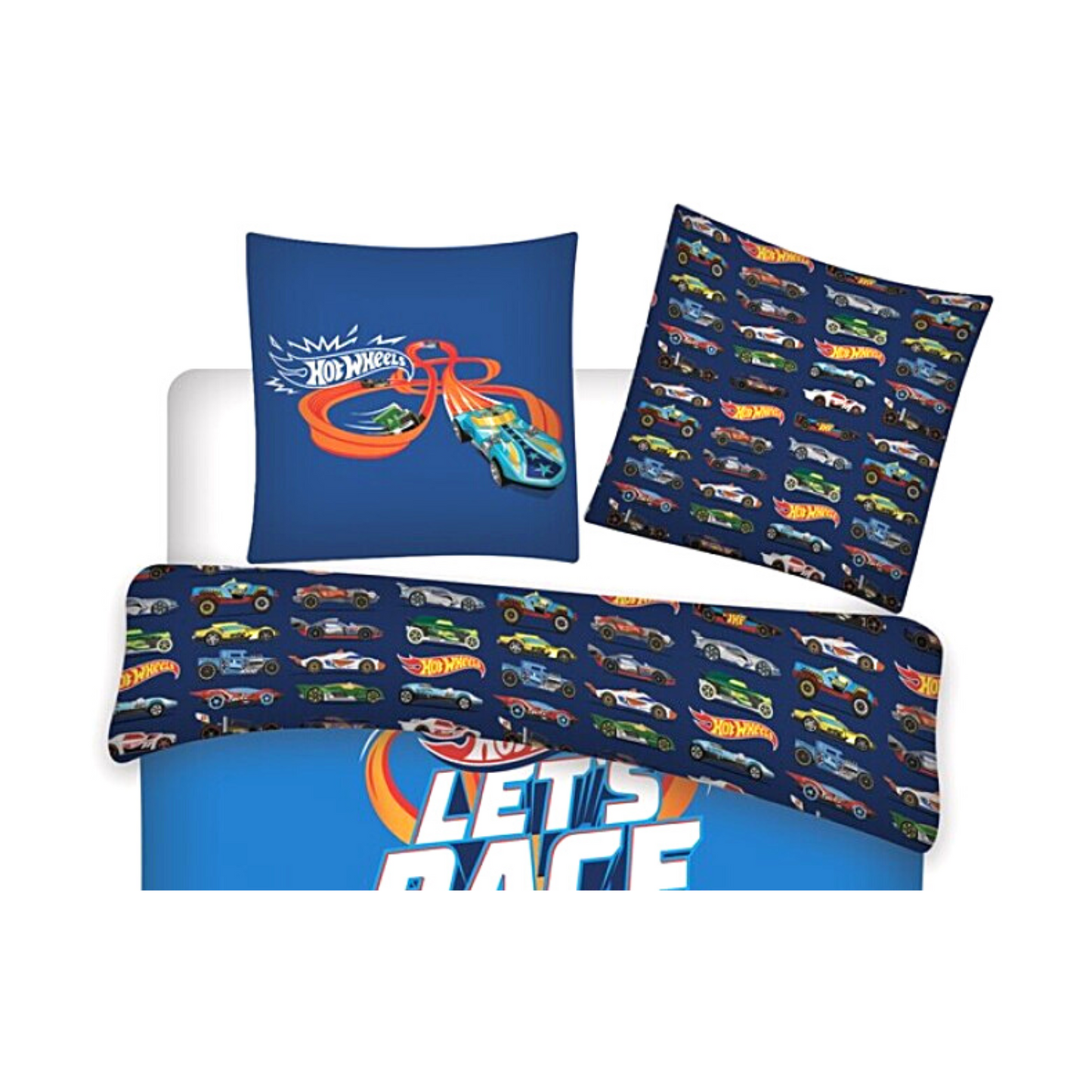 Hotwheels Kinderbettwäsche Set 2-tlg. 135-140x200 cm