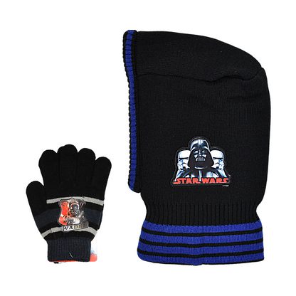 Star Wars Set Schlupfmütze & Handschuhe für Jungen