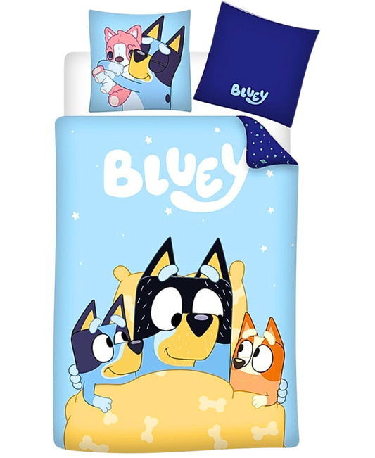 Bluey Wende-Kinderbettwäsche Set 2-tlg. 135-140 x 200 cm