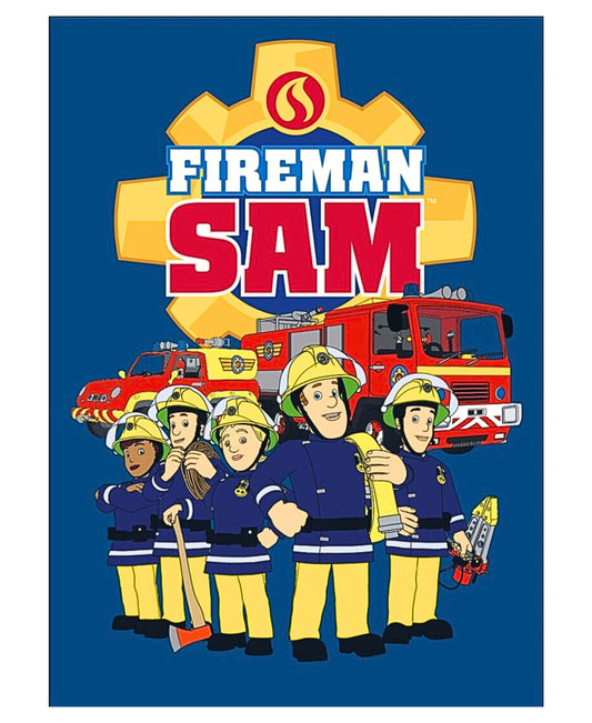 Feuerwehrmann Sam Fleecedecke für Kinder 140 x 100 cm