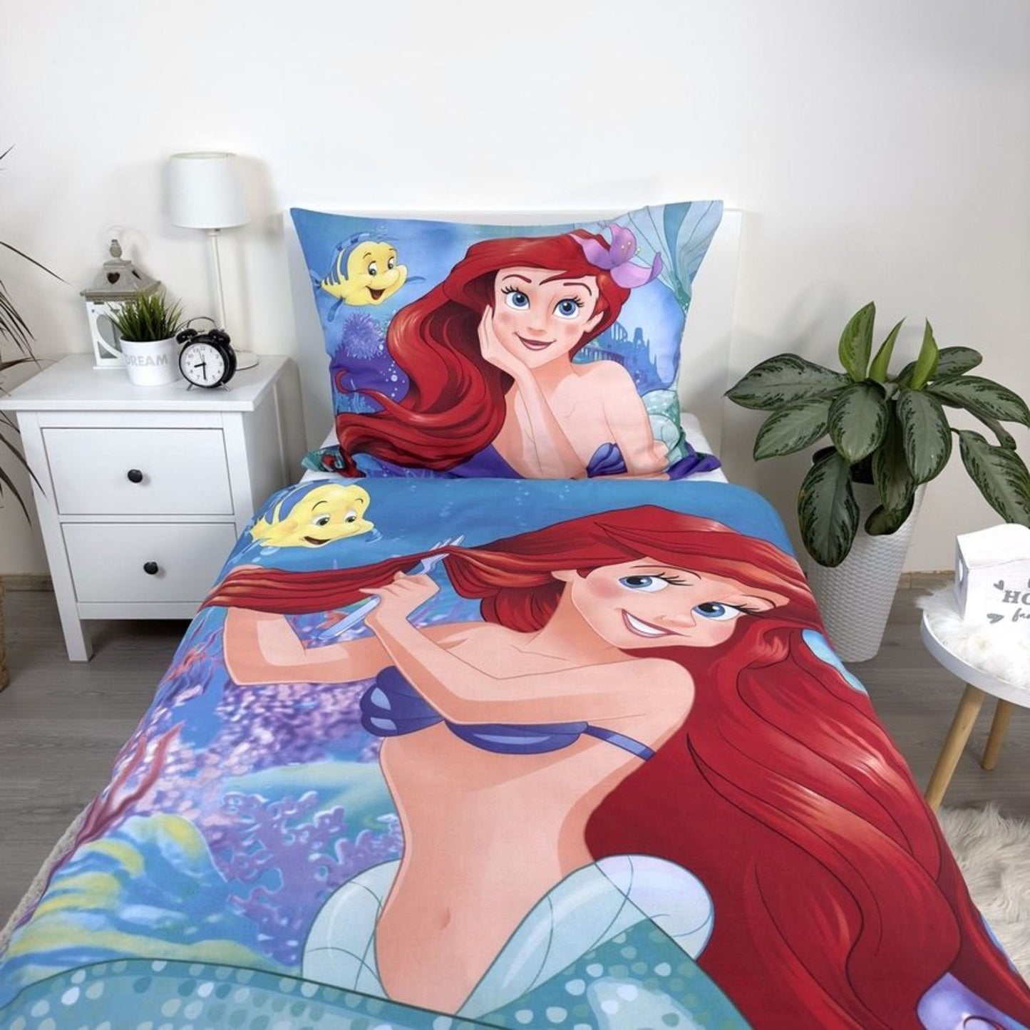 Arielle die Meerjungfrau Kinderbettwäsche Set 2-tlg. 135-140 x 200 cm