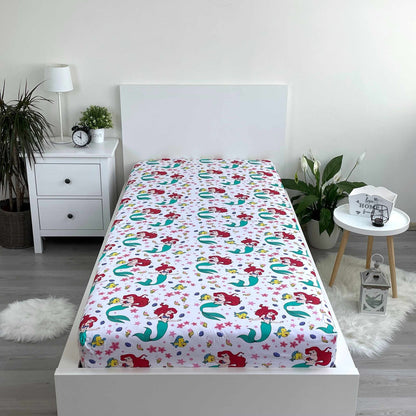 Arielle die Meerjungfrau Spannbettlaken 90 x 200 cm