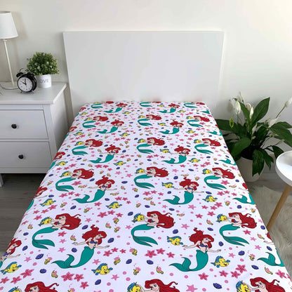 Arielle die Meerjungfrau Spannbettlaken 90 x 200 cm