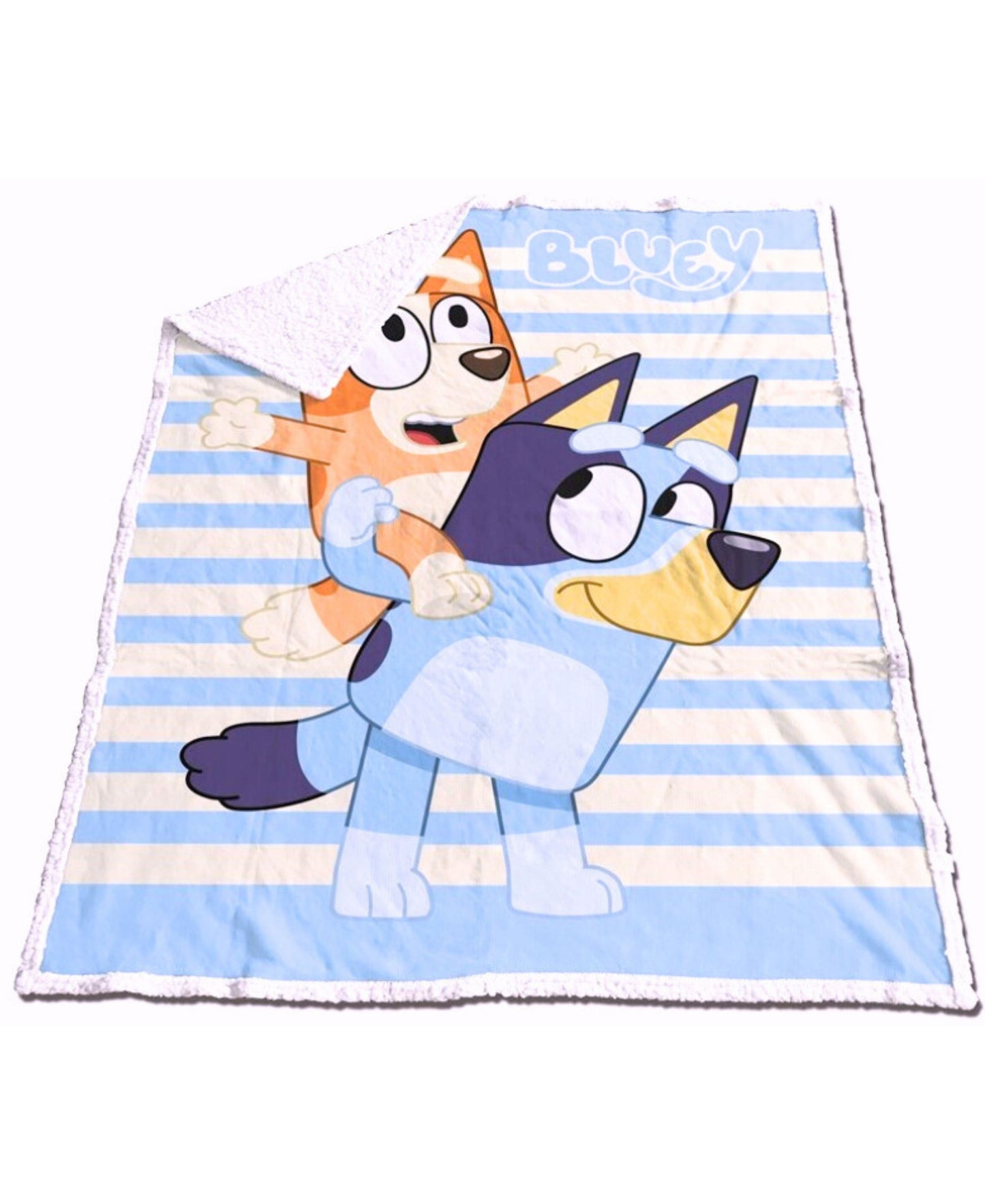Bluey Sherpa Fleecedecke für Kinder 120 x 150 cm