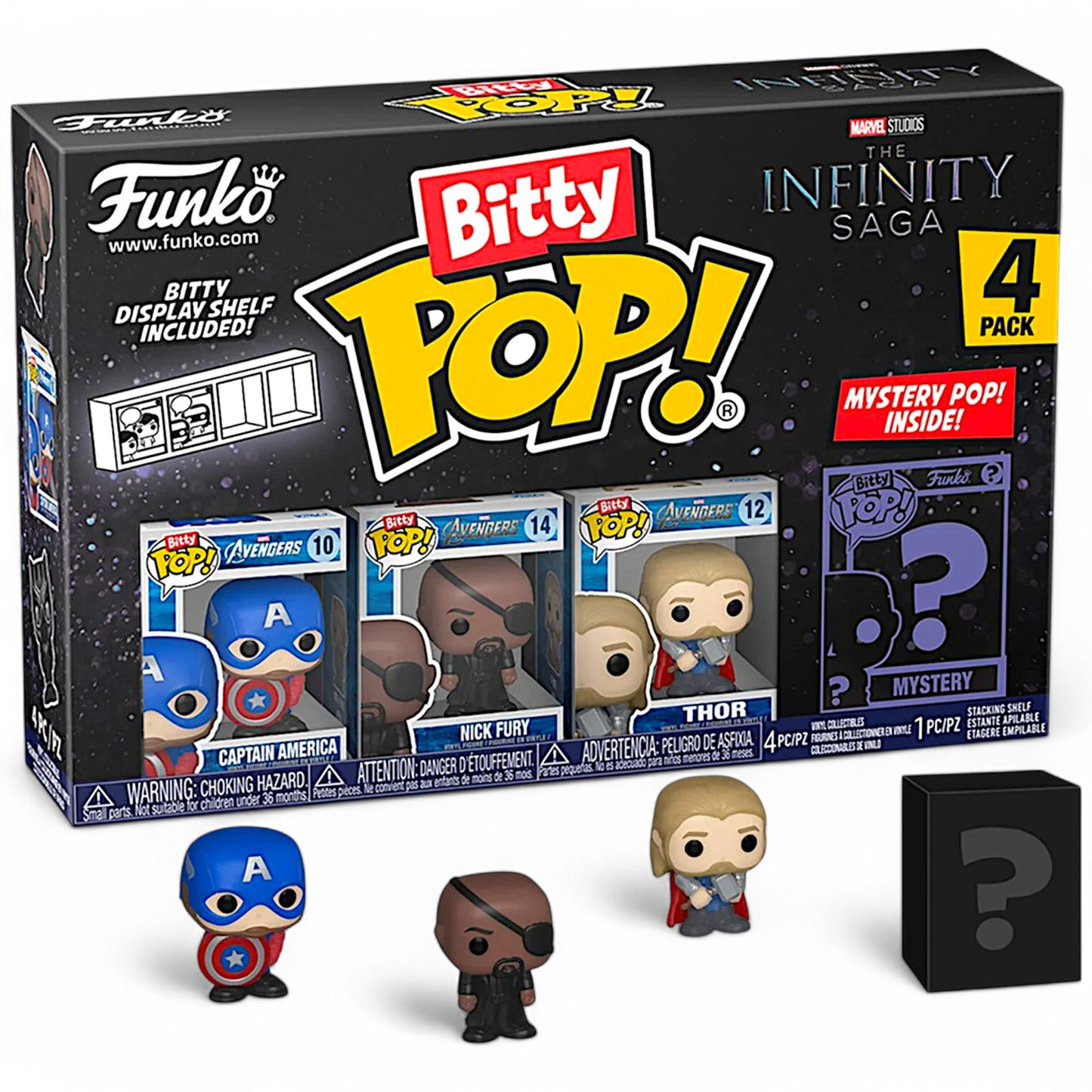 Spielfiguren Funko Bitty Pop! Marvel The Infinity Saga 4‑Pack zum sammeln