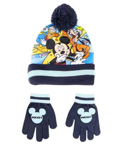 Mickey Mouse Winter Mütze & Handschuhe Set 2-teilig