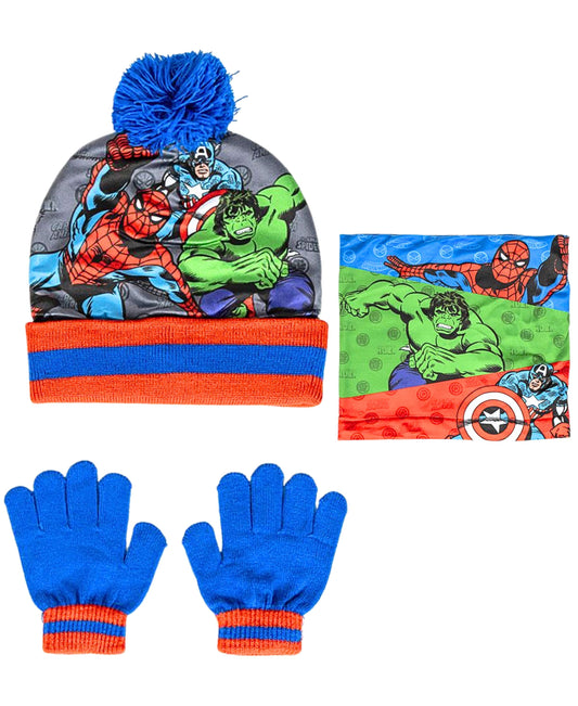 Avengers Winter Mütze Set 3-teilig für Jungen