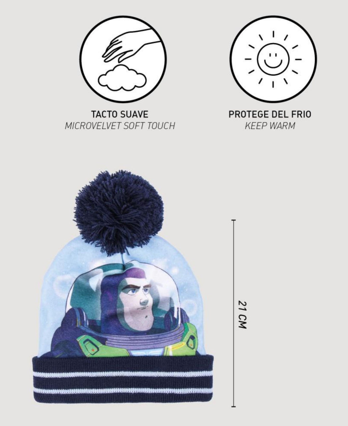 Buzz Lightyear Winter Mütze Set 2-teilig für Jungen