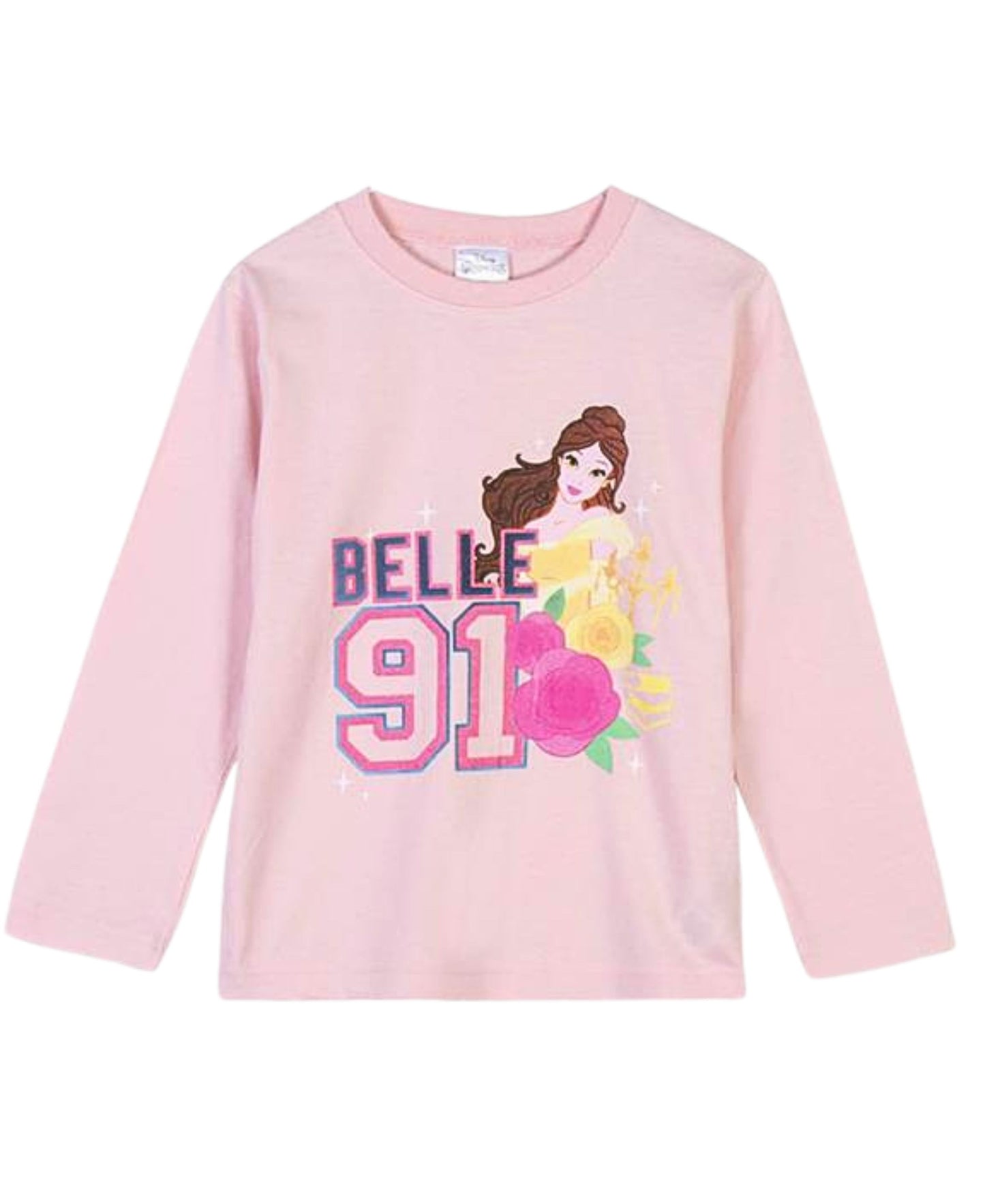 3tlg. Outfit Sweatjacke, Langarmshirt & Hose Disney Princess