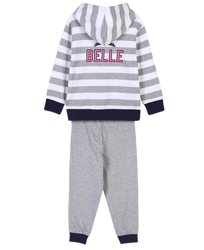 3tlg. Outfit Sweatjacke, Langarmshirt & Hose Disney Princess