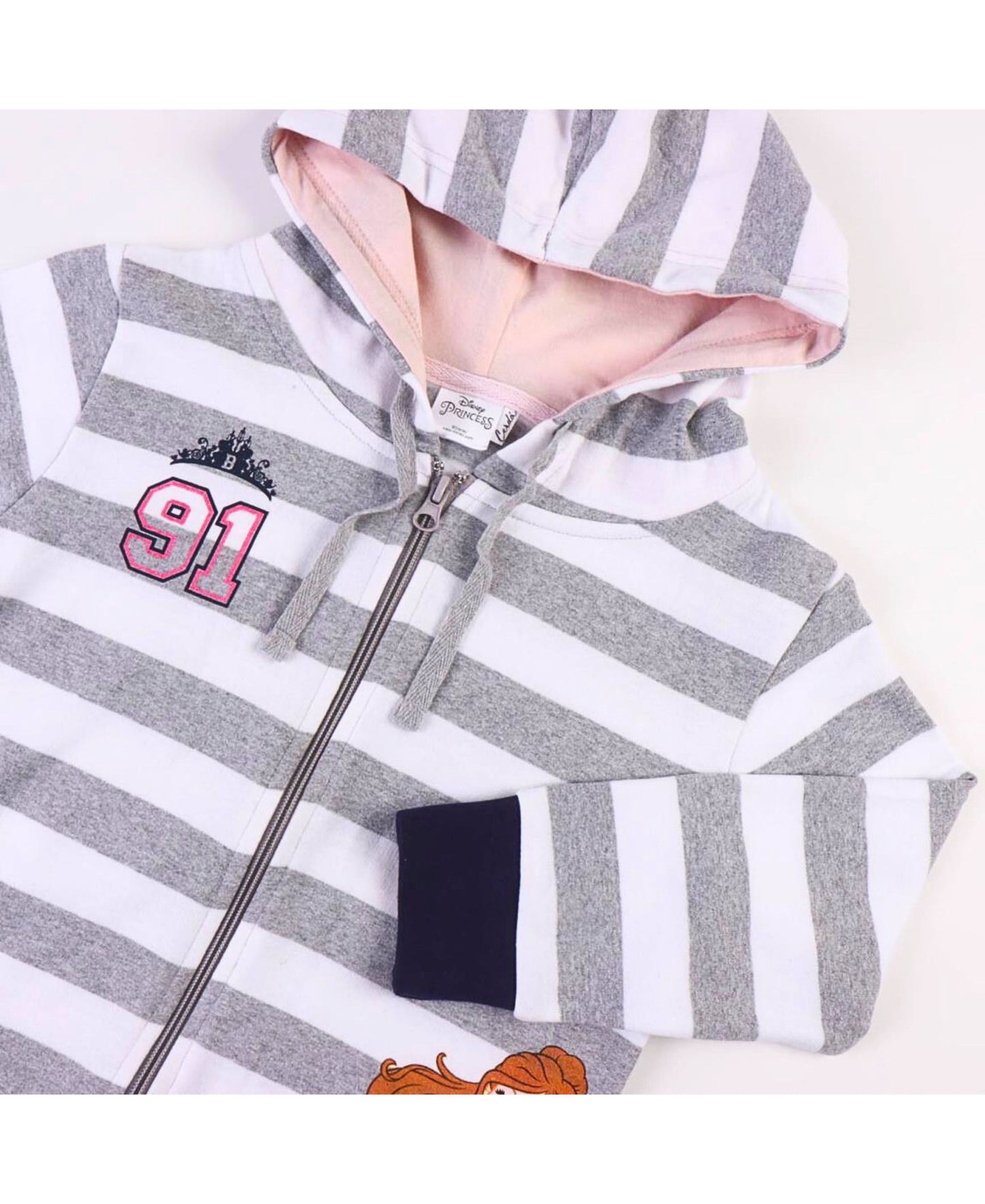 3tlg. Outfit Sweatjacke, Langarmshirt & Hose Disney Princess