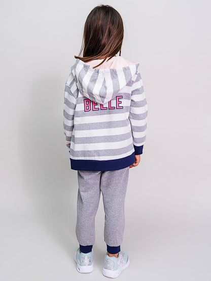 3tlg. Outfit Sweatjacke, Langarmshirt & Hose Disney Princess
