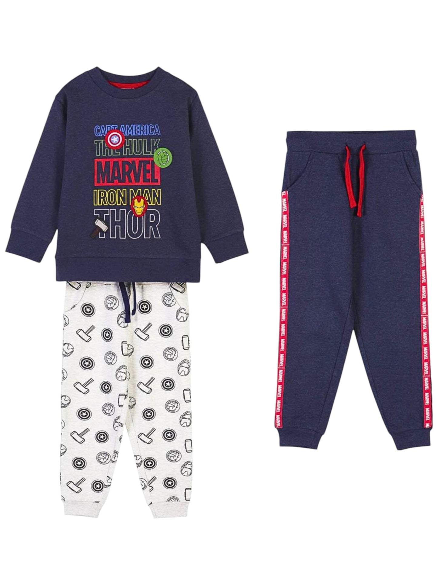 3tlg. Outfit Sweatshirt & 2 Hosen Avengers