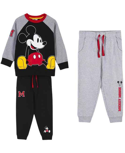 3tlg. Outfit Sweatshirt & 2 Hosen Mickey Mouse