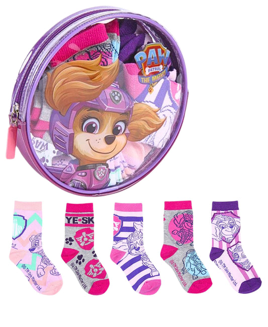 Paw Patrol 5er - Pack Socken im Kulturbeutel Gr. 19-30